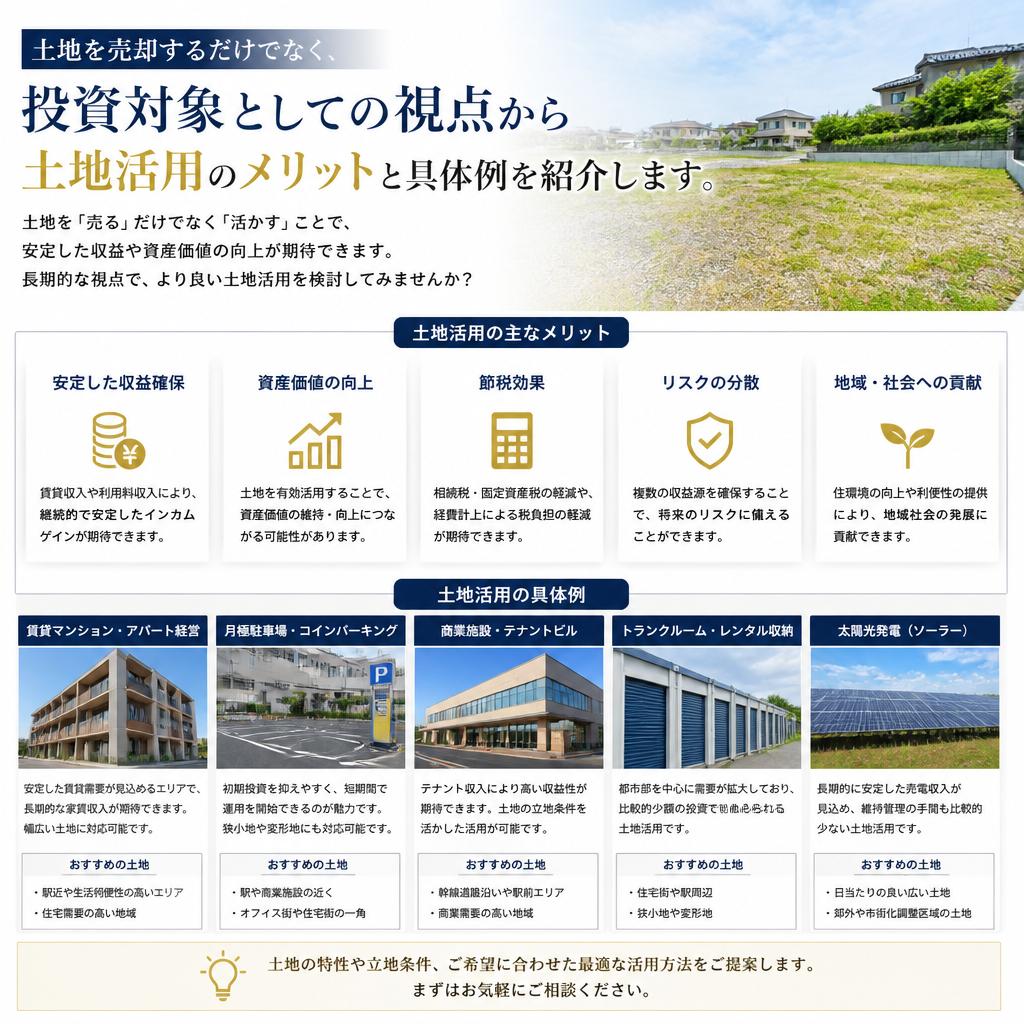 不動産投資としての土地活用