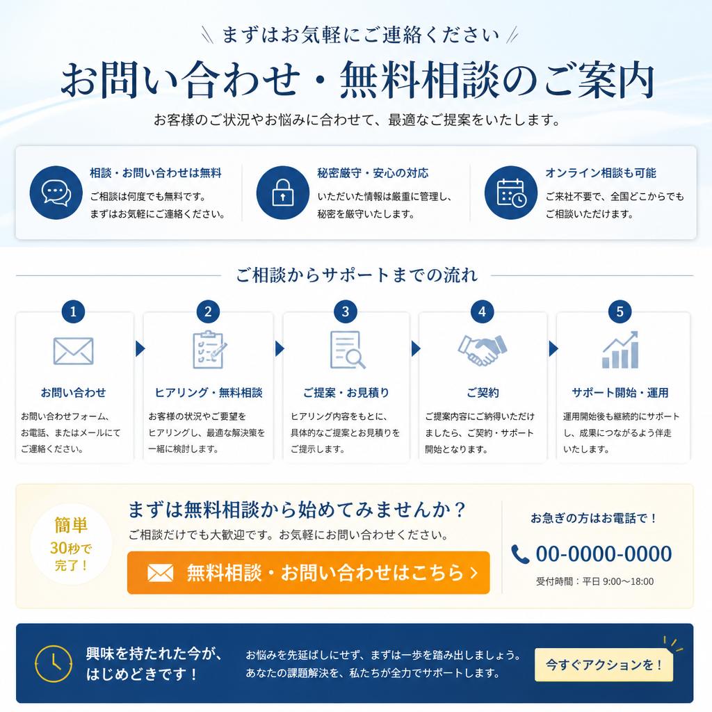 無料相談のご案内