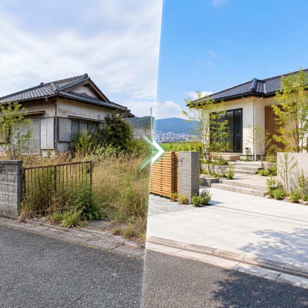 空き家を「負担」から「未来の資産」へ。佐賀市の土地売却、外構の視点で価値を引き出します。